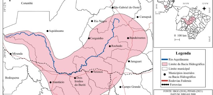 Mapas de Uso e Ocupação da Terra dos 16 Municípios que Compõem a Bacia Hidrográfica do Rio Aquidauana (2024)